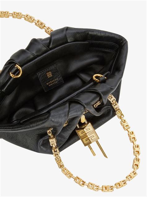 givenchy pocket mini black leather cross-body bag|Mini Kenny Neo bag in leather .